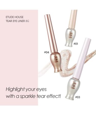 ETUDE HOUSE Tear Drop Eye Liner 04 Sun Light - Liquid Glitter Eye Liner - Buy Online on GoSupps.com