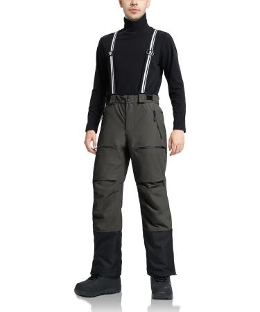 Pioneer Camp Men's Ski Pants XL - Gray Lined Suspenders for Snowboarding & Skiing | Outdoor Winter Wear - Buy Online on GoSupps.com