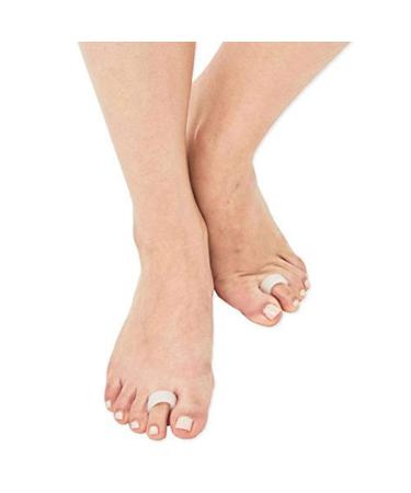 Pedimend 3 Pairs Under Toe Support Straightener Corrector - Silicone Gel Orthotics Pads for Hammer Claw Crooked Mallet Toes, Bunion Corns, and Blisters - Foot Care (White) - Buy Online on GoSupps.com