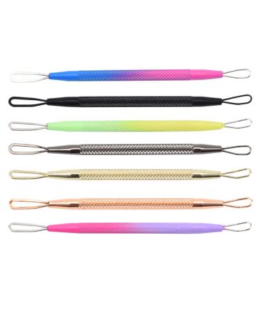 7pcs Double-headed Extrusion Ring Cleaning Tool Removers Acne Remover Double Head