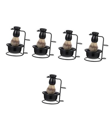 Beavorty 5 sentences beard set men suit hair razor bowl frame men's suits practical razor cup practical beard brush care razor brush soap shaving man set man adjust plastic