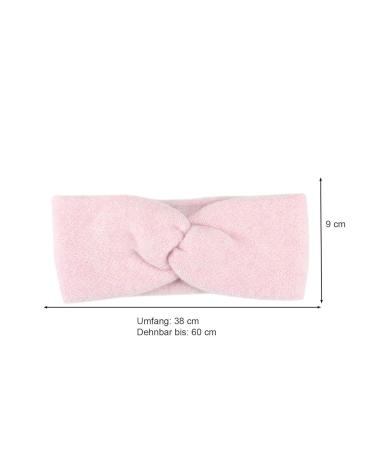 Zwillingsherz 100% Cashmere Headband for Women & Girls - Soft Warm Coarse-Knitted Hair Band - Stylish Ear Protection - Perfect for Spring & Winter - Pink - Buy Online on GoSupps.com
