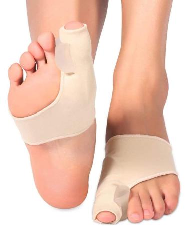 1 pair of toe extensions hallux valgus correction foot care toe toe valgus bandage hallux valgus correction with gel pad protection and toe cap hallux valgus toe spreader for pain relief