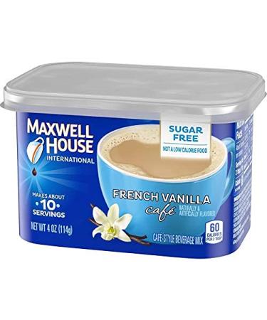 Maxwell House International Cafe French Vanilla Sugar Free 4oz (Pack of 8) - 8 Pack Bundle - Buy Online on GoSupps.com