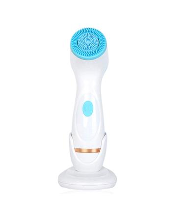 Electric Facial Cleansing Brush 3 in 1 Silicone Sonic Rotating Face Scrubber Brush Deep Cleaning Skin Exfoliation Waterproof USB Rechargeble Facial Massager
