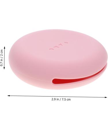 DRESSOOS Silicone Cosmetic Box Portable Makeup Sponge Holder Portable Makeup Puff Holder Silicone Beauty-blender Powder Puff Holder Small Makeup Travel Pocket Pink Cosmetic Bag Silica Gel 7.50X7.50X2.00CM Pink - Buy Online on GoSupps.com