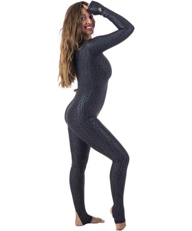 DiveSkins Zippered Full Body Diving Skin | Rash Guard UV Protection for Surfing, Swimming, Diving | Black Turtle - Medium - Buy Online on GoSupps.com