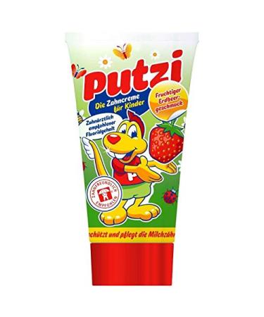 Putzi Toothpaste for Children Strawberry - Pack of 6 (6 x 50ml)
