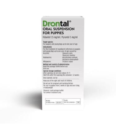 Drontal Puppy Suspension 100ml - Buy Online on GoSupps.com