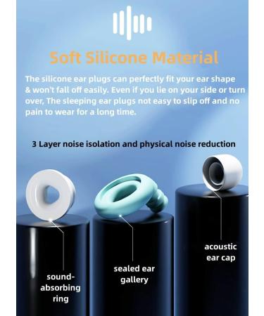 Buy Silicone Ear Plugs for Sleeping - Noise Cancelling Ear Protection for Swimming | Lightweight & Comfortable (White/Black - Buy Online on GoSupps.com