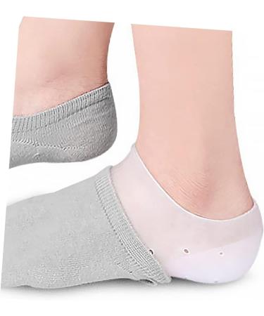 NOLITOY Heel Cover Silicone Gel Inserts - Men s Athletic Shoes Insoles & Cushions for Plantar Support - Comfortable Half Pad for Sneakers - White - Buy Online on GoSupps.com