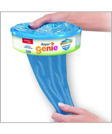 Diaper Genie Refill Bags Fresh Scent 270 Count (8-Pack) | Max Odor Lock | 1-Year Supply | Compatible with All Diaper Genie Pails - Buy Online on GoSupps.com