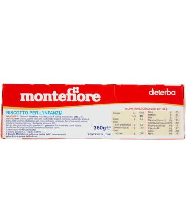  Italian Gourmet E.R. Montefiore Biscuit for Children from 4 months 360 g + Italian Gourmet Pulp 400 g - Buy Online on GoSupps.com