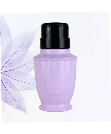 Beavorty pump bottle push down liquid bottle liquid push down pump dispenser liquid pumping bottle dispenser liquid dispenser nail remover bottle make up empty bottle travel purple medium Purple - Buy Online on GoSupps.com