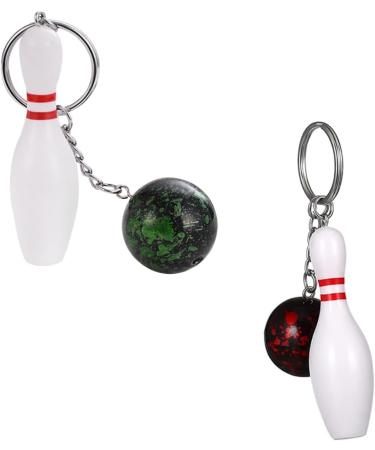 Buy Aweisile Mini Bowling Keychain - 8 Pieces Bowling Pins & Ball Key Trailer - Perfect Gift for Bowling Fans - Buy Online on GoSupps.com