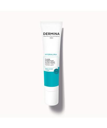 DERMINA Ultra-Light Moisturizing Fluid - 40ml (Long-Lasting 3D Hydration)