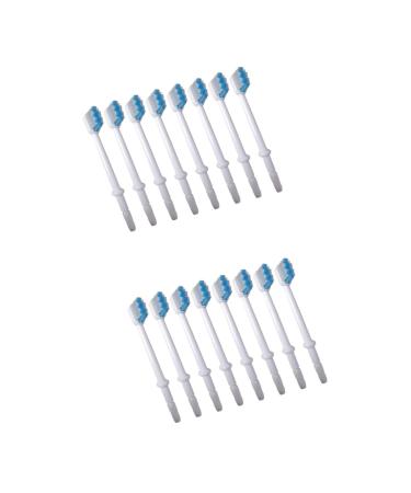 Minkissy 16 STK brush heads for water toothpicks replacement heads for electric toothbrushes oral tooth hygiene replacement brush heads tooth flaps nozzle accessories