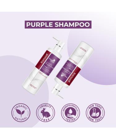Karseell Purple shampoo 500 ml violet shampoo for blonde bleached and gray hair neutralizes yellow tint repairs hair damage - Buy Online on GoSupps.com