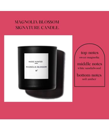 Marie Hunter Magnolia Blossom Candle - Luxury Soy Coconut Wax Blend Hand Poured All Natural Aromatic Candles for International Shipping - Buy Online on GoSupps.com