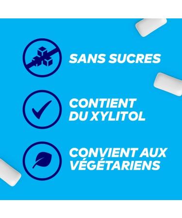 FREEDENT - Chewing Gum Sans Sucre - Go t Menthe Verte - 5 Paquets de 10 Drag es - 70g Blanc 5 Pack (70 g) - Buy Online on GoSupps.com