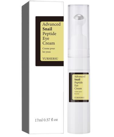 Snail Peptide Under Eye Cream - 73% Snail Mucin & 2% Nicotinamide for Dark Circles & Puffiness with 360 Roller Ball | Anti-Wrinkle Eye Treatment - Buy Online on GoSupps.com