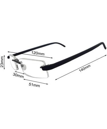 Buy Cokobin Ultra-Light TR90 Frameworkless Reading Glasses +2.0 for Men & Women | Includes Glasses Case - International Shipping - Buy Online on GoSupps.com
