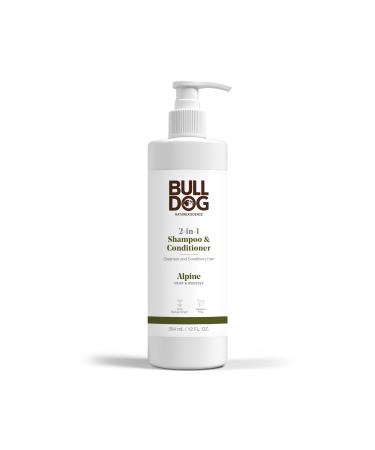 Bulldog Mens Skincare and Grooming 2-in-1 Shampoo and Conditioner Alpine 12 Fluid Ounces