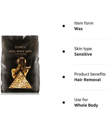 Italwax Cleopatra Luxury Hot Wax Beads - 1Kg | Full Body Hair Removal Wax - Buy Online on GoSupps.com
