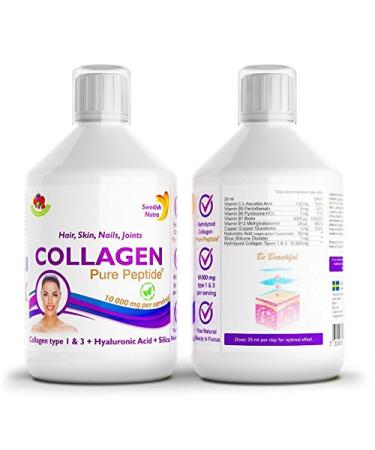 Swedish Nutra Collagen 10 000 mg Anti-Aging Formula Premium Liquid Collagen