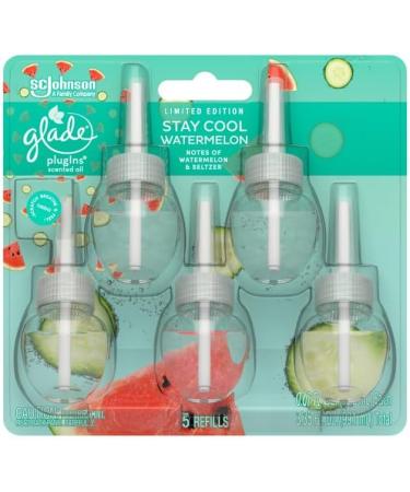 Glade PlugIns Refills - Stay Cool Watermelon Scented Air Freshener & Essential Oils for Home & Bathroom | International Shipping Available - Buy Online on GoSupps.com