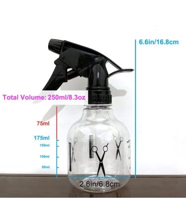 Mister Spray Bottle 250ml - Adjustable Spray Storage Container for Hair, Plants, and Home Cleaning - Buy Online on GoSupps.com
