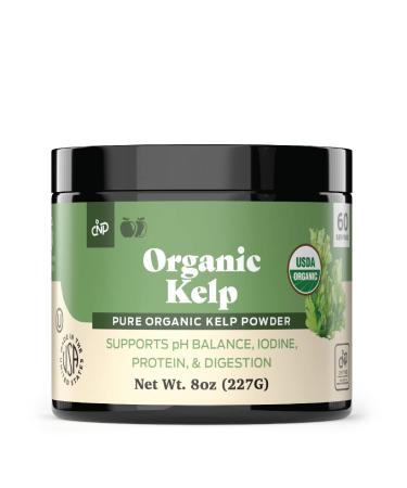 Organic Kelp Powder Supplement - Bulk Raw Dry Pure Sea Kelp Seaweed Powder 8oz 75 Serving Thyroid Iodine & Digestion 1