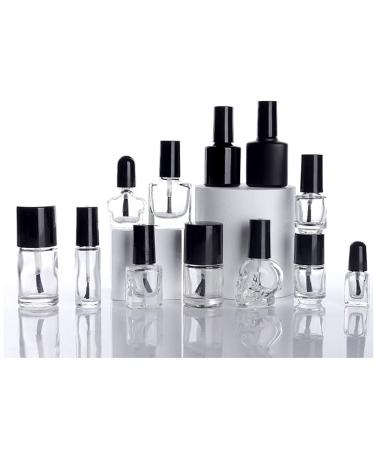 ezqnirk 1 Pc Glass Nail Polish Bottle 10ml-5.9cm