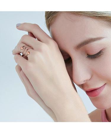 Magnetic field women's copper ring pure copper heart shaped women's ring Brown - Buy Online on GoSupps.com