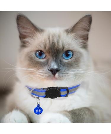 Hepplly 6-Pack Cat Collars - Quick Release Reflective Kitten Collars with Bell in Dark Blue | International Shipping Available - Buy Online on GoSupps.com