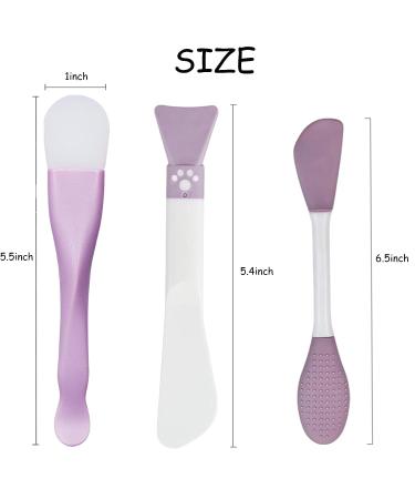 Silicone Face Mask Brush Set for Gentle Exfoliation and Moisturizer Application - 3PCS - Buy Online on GoSupps.com