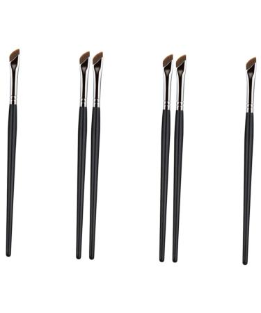 Baluue 6 Pcs Eyebrow Brush Brow Concealer Angled Brow Brush Eye Cosmetics Brush Artificial Fiber