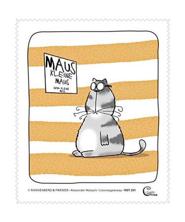 Glasses cleaning cloth - cat - "Catzz - eye test" 15x18cm