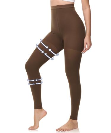Beister medical compression stockings women long 20-30 mmHg support stockings men opaque toe-free compression pants class 2 solid support for varicose veins edema brown XL - Buy Online on GoSupps.com