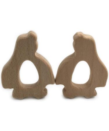 Wendysun 10pcs Cartoon Sea Lion Wood Teether Set - Natural Baby Teething Toy - Buy Online on GoSupps.com