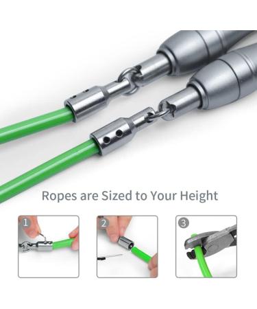 Hererope Weighted Jump Rope for Women and Men - 1LB Adjustable Heavy Rope for Fitness, High-Intensity Workouts - Crossfit, Boxing - 8'6 (5'4.5 - 5'9) - Buy Online on GoSupps.com