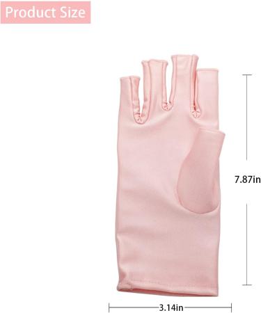 2 Pairs of UV Protection Gloves UV Protective Gloves for Manicure Gel Nail Manicure Gloves for UV Lamp Dryer and Most Outdoor Activities - Buy Online on GoSupps.com