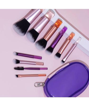10 Mini Makeup Brushes Set with Bag | Complete Powder & Eyeshadow Brush Kit - Shop Now - Buy Online on GoSupps.com