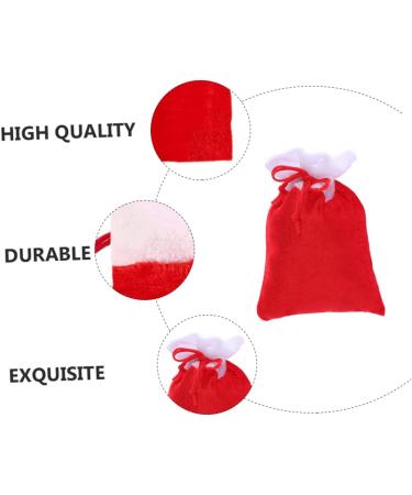 Holibanna 8pcs Christmas Plush Bag Ornament Decor Xmas Bags Party Packaging Bag Jewelry Pendant - Buy Online on GoSupps.com