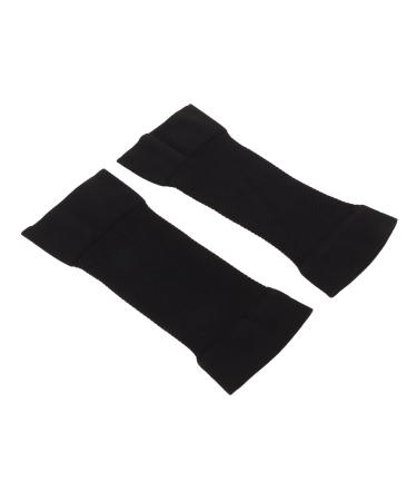 ZJchao Compression Arm Slimming Sleeves Tight Wrap Firm Splicing Excellent Cotton Arm Black for Men & Women with Medium Elasticity