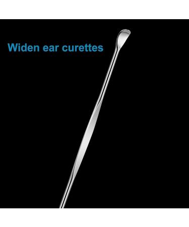 10 Pack Stainless Steel Ear Pick - Portable Earwax Cleaning Tools - Ear Cleaner Spoon - Buy Online on GoSupps.com