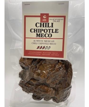 AKNA Dried Chipotle Meco Chili Peppers Authentic Whole Mexican Chili Peppers 170g Vacuum Pack