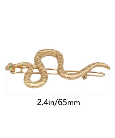 6 Pcs Vintage Snake Hair Clips Metal Hair Pins for Women/Girls, Golden/Ancient Gold - Buy Online on GoSupps.com