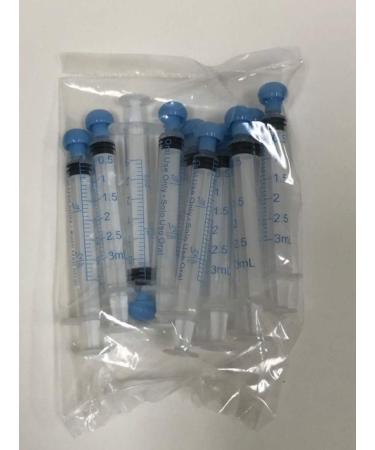 Easy Glide 3ml 3cc Oral Syringe Luer Slip Caps Included Great for Oral Medicine 10 Count