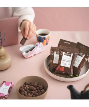 Foodin Raw Chocolate Almond Organic 60 g Pack of 8 - Buy Online on GoSupps.com